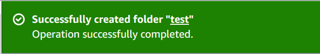 folder creation allowed