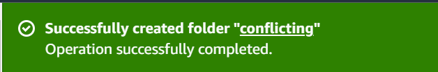 folder creation allowed
