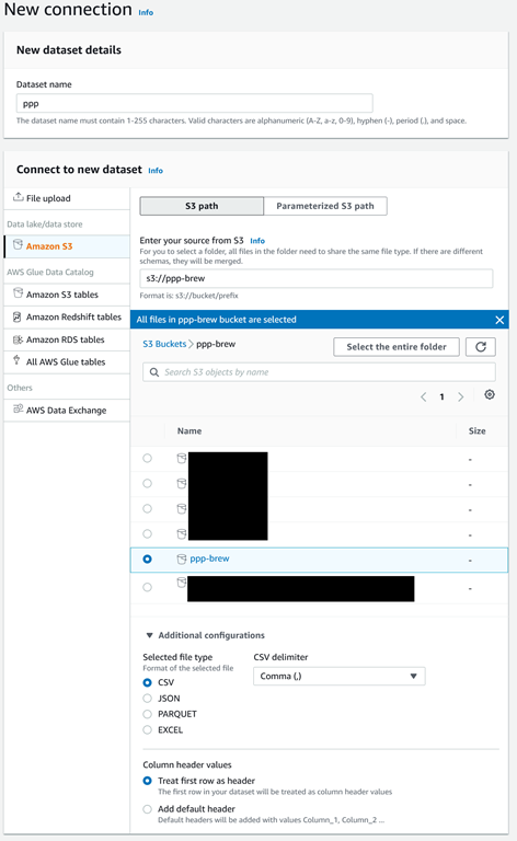 databrew connection